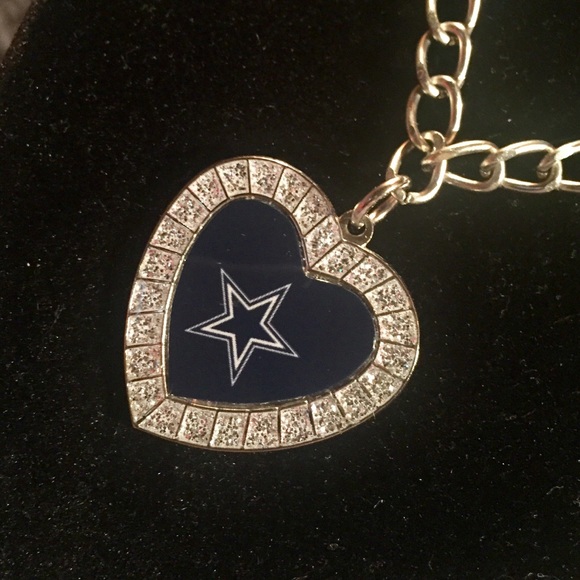 🏈Cowboys Heart Necklace on Chain - Picture 3 of 3